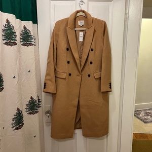 Loft NWT camel/tan wool blend jacket/coat small